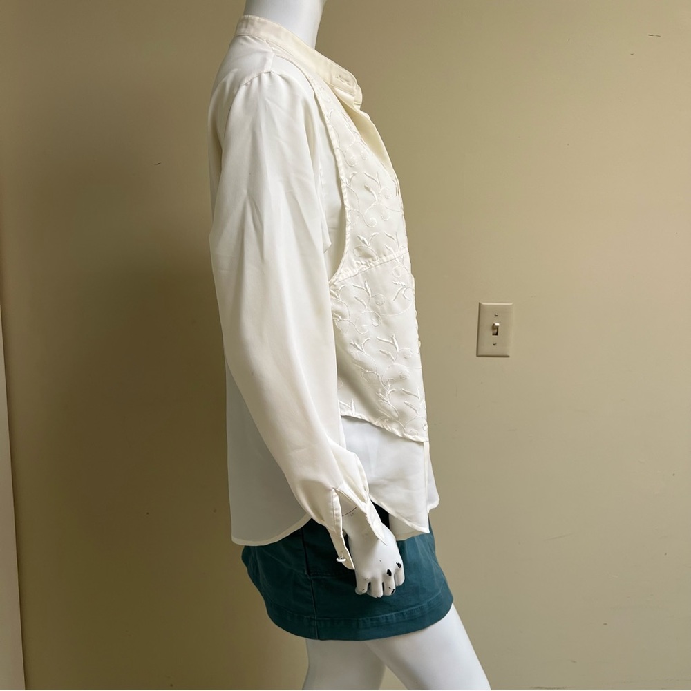 Vintage Tailored Top with Built in Vest - Picture 2 of 11